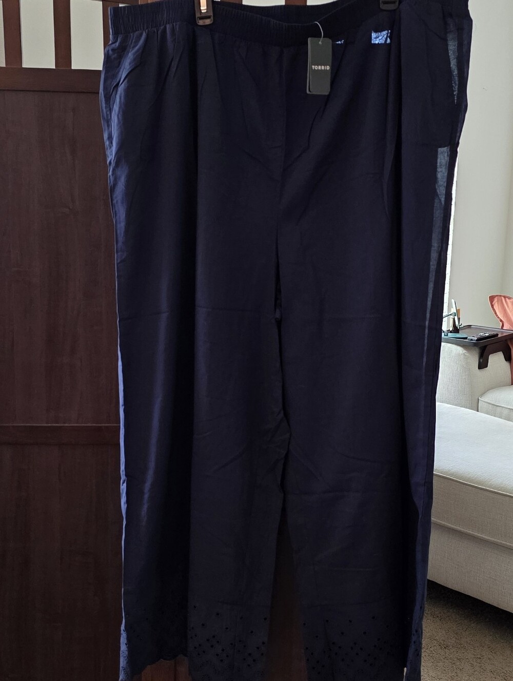 NWT torrid Navy Elastic-Waist Wide Leg Pants